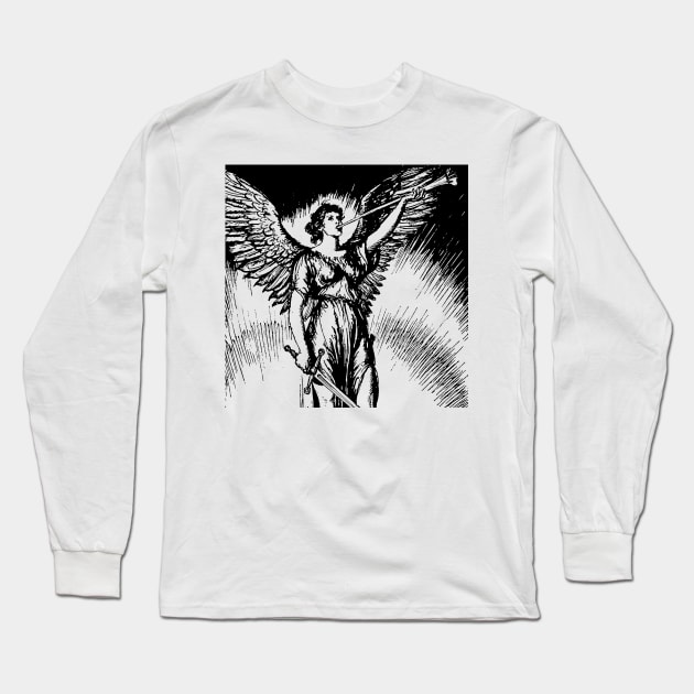 The Last Angel Long Sleeve T-Shirt by Urban_Vintage